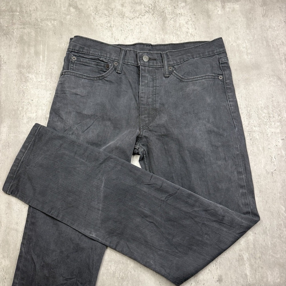 Levi's 511 Slim Fit Jeans Mens 34x34 Black Red Tab Denim Pants Work USA Stretch